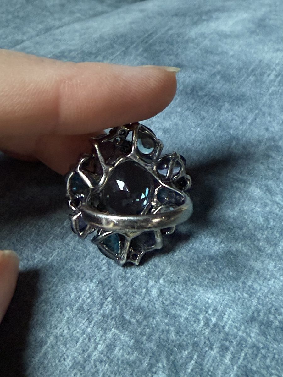 Anelli: Silver topaz amethyst ring – Usato da Barna venduto da orbuyorcry 5