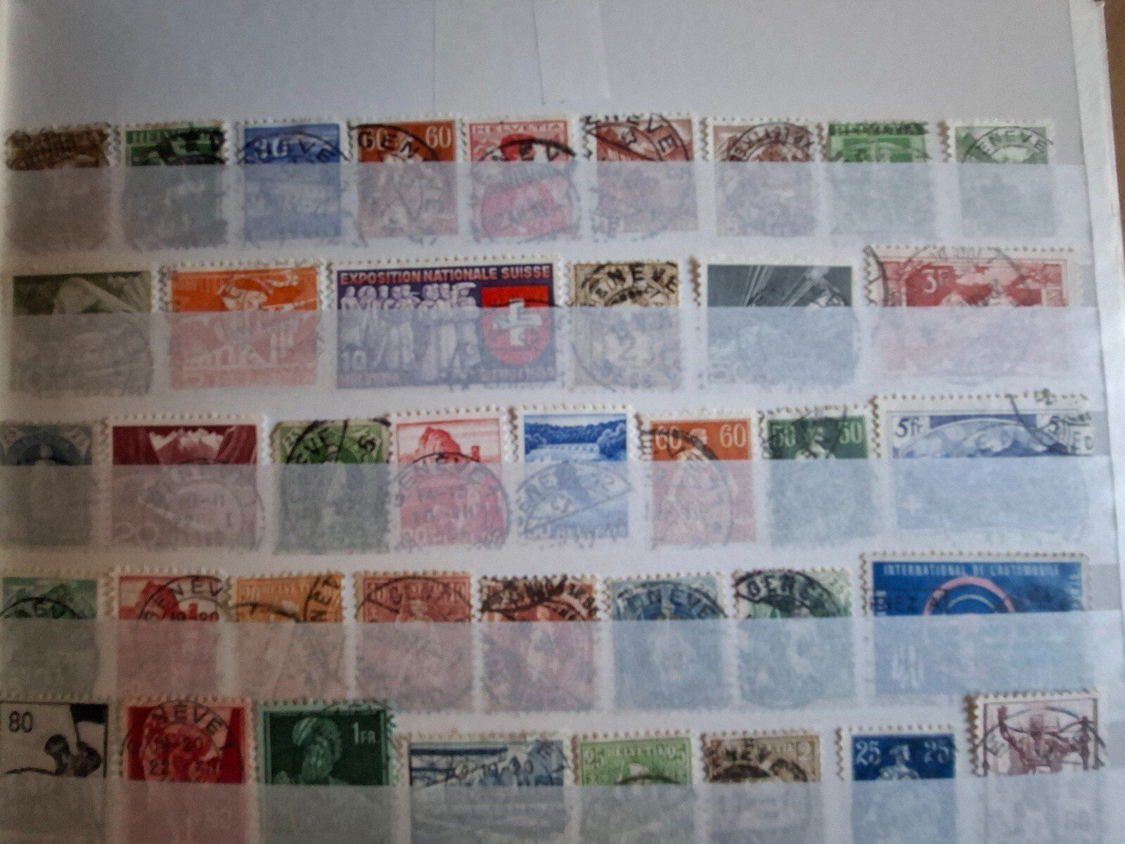 Tutti i francobolli: 71 Schweizer Briefmarken mit Stempel "Genève" – Usato da Frauenfeld venduto da Interessent1 1