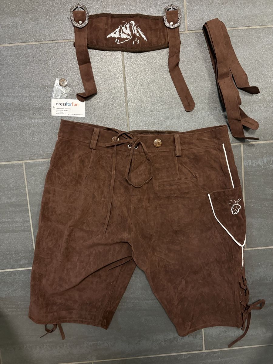 Hosen: Braune Lederhosen L – Neu (gemäss Beschreibung) aus Rümlang von svent 2