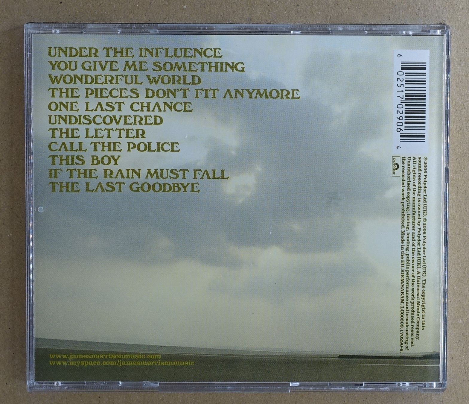 CD: James Morrison – Undiscovered - F30 – Usato da Sessa venduto da fraenklishop 1