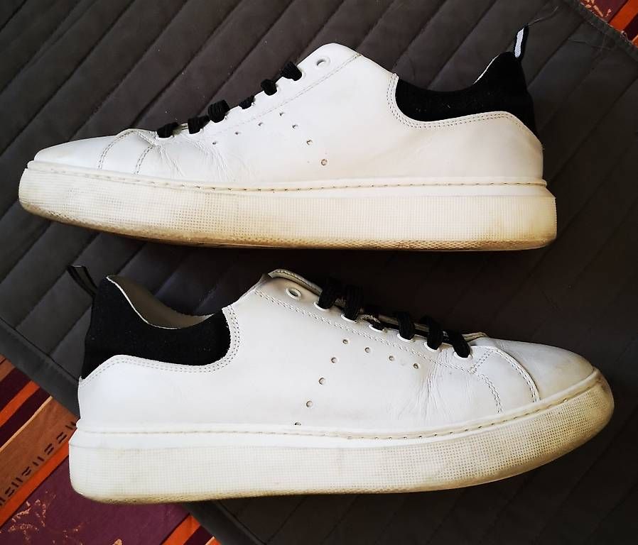 Herrenschuhe: Baskets de ville en cuir blanc p.41 – Gebraucht aus Geneve von Vtss00 3