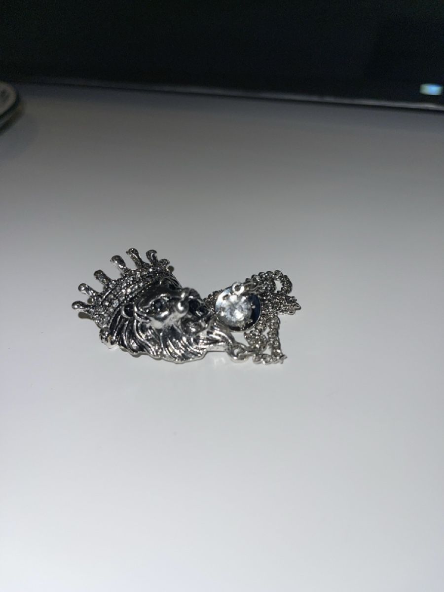 Broches & Aiguilles: Silber Löwenkopf Kette mit Brosche, König – Neuf avec emballage d'origine à Zug par Leerminschrank 4
