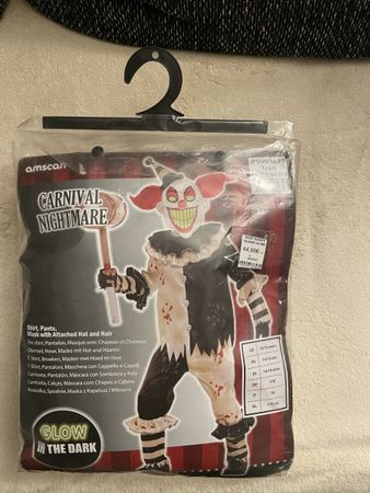 Halloween Horror Clown Kostüm Nightmare Gr.170 neu
