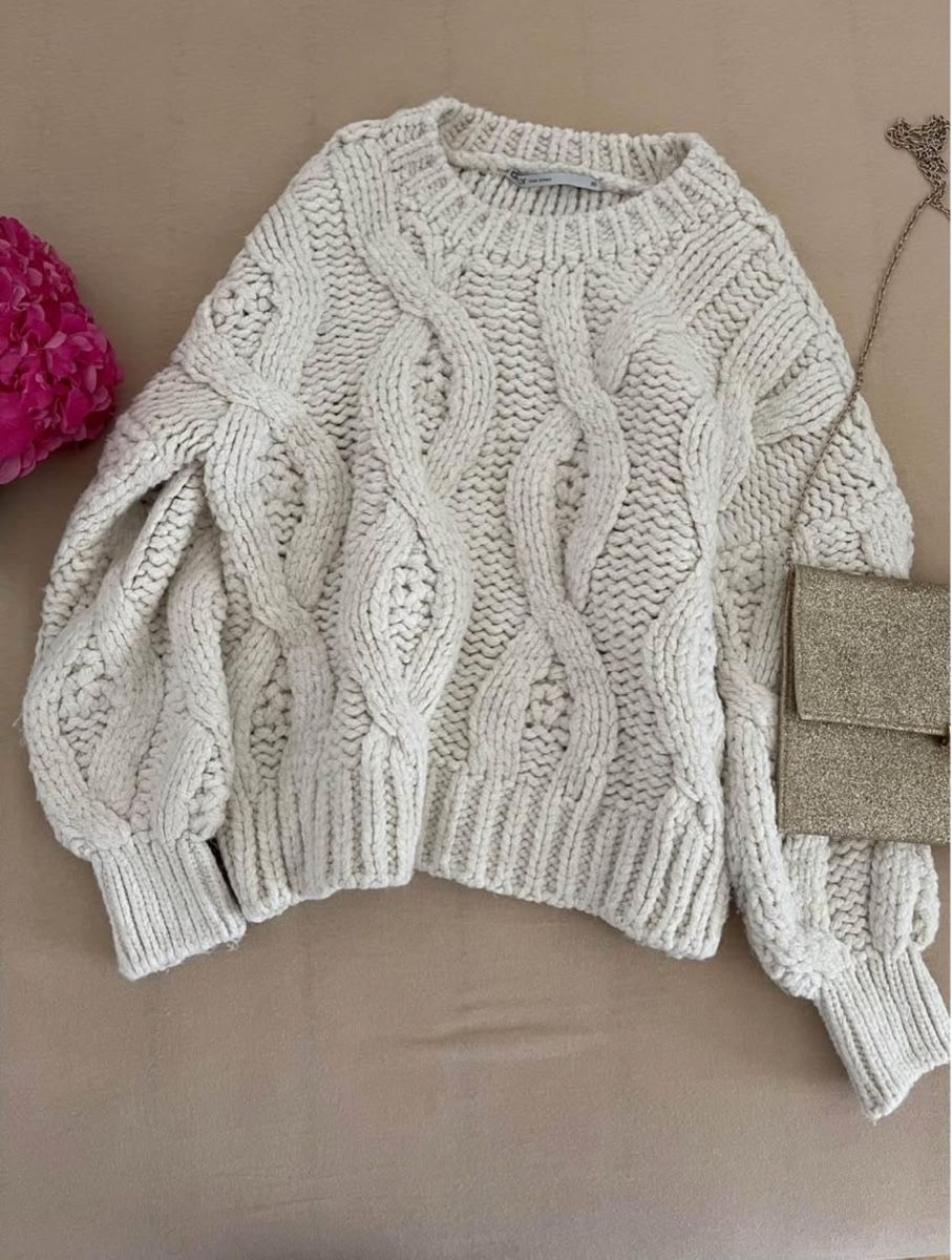 Only Maglioni & Felpe: Wollpullover, cremefarben, Grösse XS, Strickmuster, Top! – Usato da Burgdorf venduto da lin_g59z 1