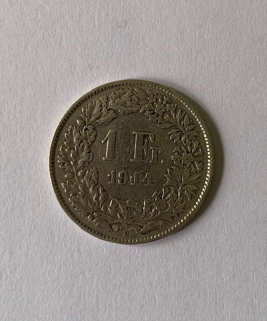Toutes les monnaies: 1 Franken 1914 - Silber - Schweiz – D'occasion à Zürich par Apache4 1