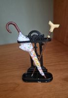 Regenschirm mit Spazierstock und Ständer für Puppenhaus