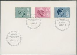 FL  1962 - Vaduz - Blockausschnitte - Zwischenstege - FDC ET