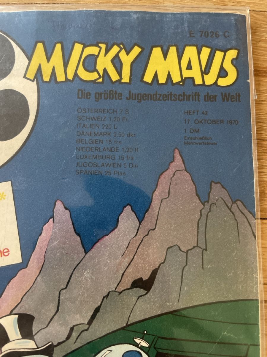 BD: Micky Maus Heft Nr. 42 aus 1970 – D'occasion à Winterthur par cheerio97 1