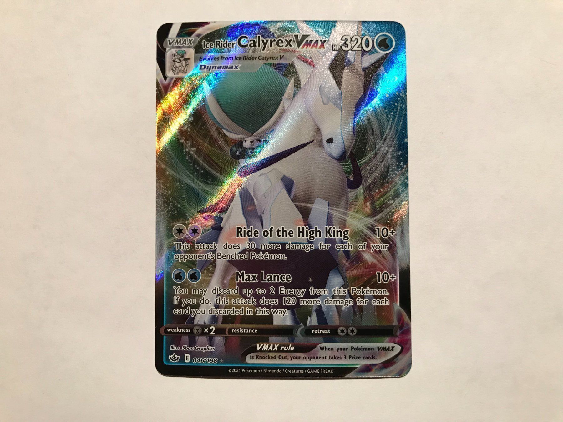 Pokémon Carte collezionabili: Ice Rider Calyrex Vmax EN – Nuovo (secondo la descrizione) da Hagendorn venduto da Pokecollectorch 1