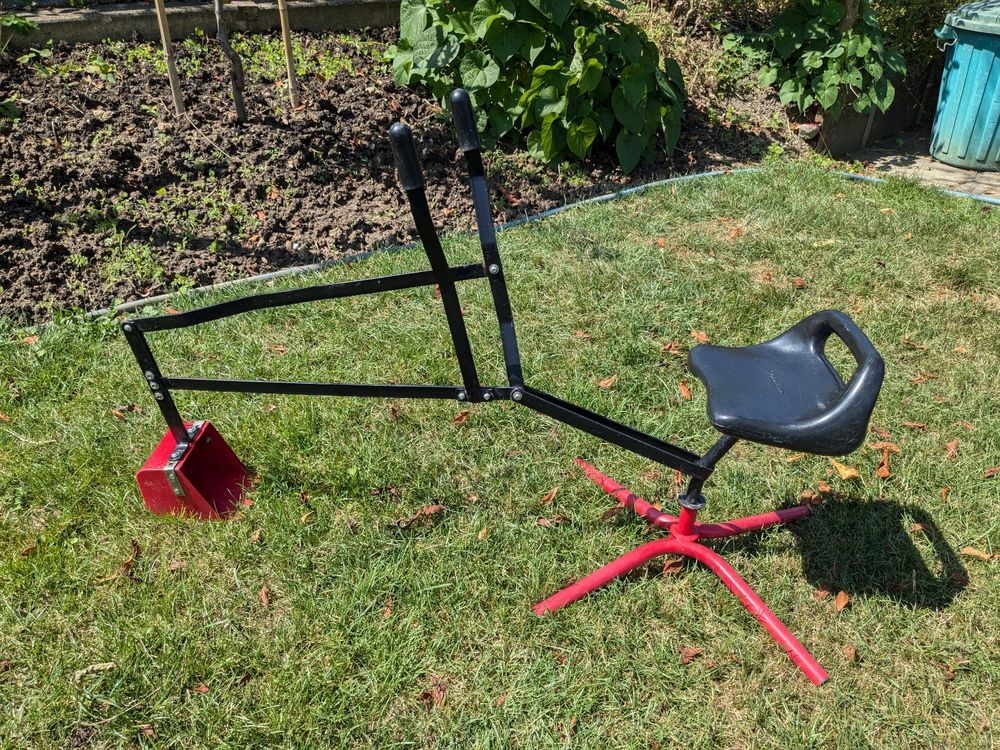 GOPLUS Kinder Sitzbagger Gelb - 360° Drehbarer Sandbagger Für Kinder Ab 3 Jahren