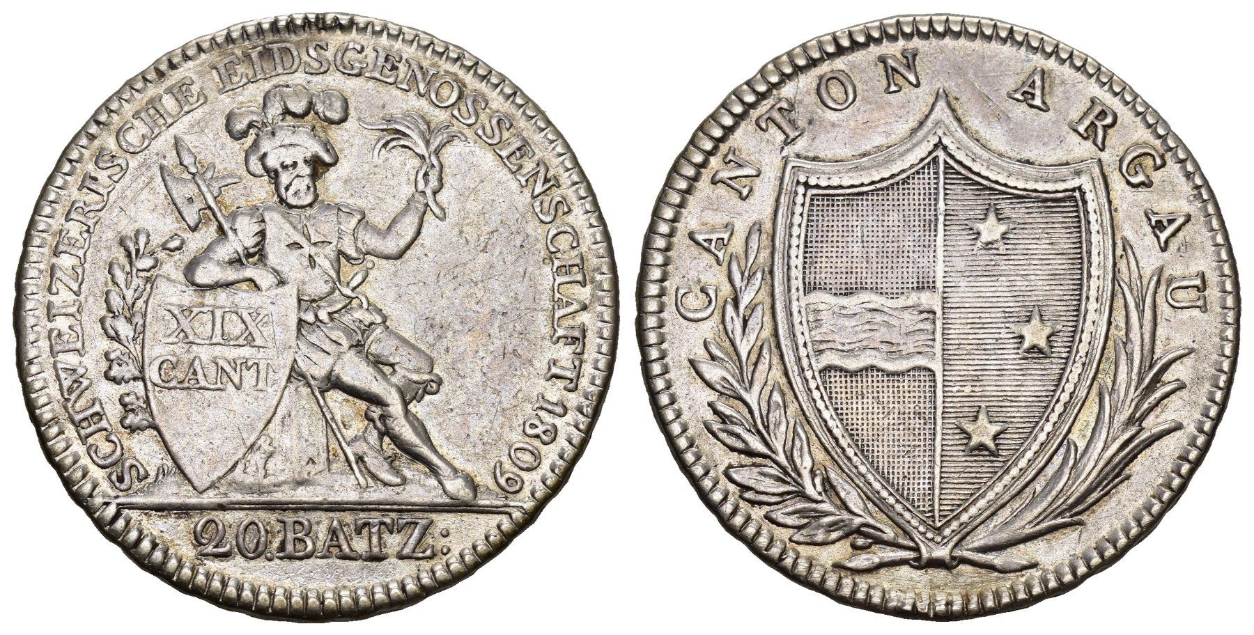 Tutti le monete: Aargau 1809 – Usato da Bern venduto da numismatictops