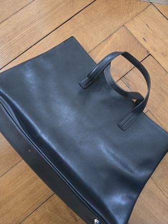 Furla Handtasche schwarz Leder gebraucht
