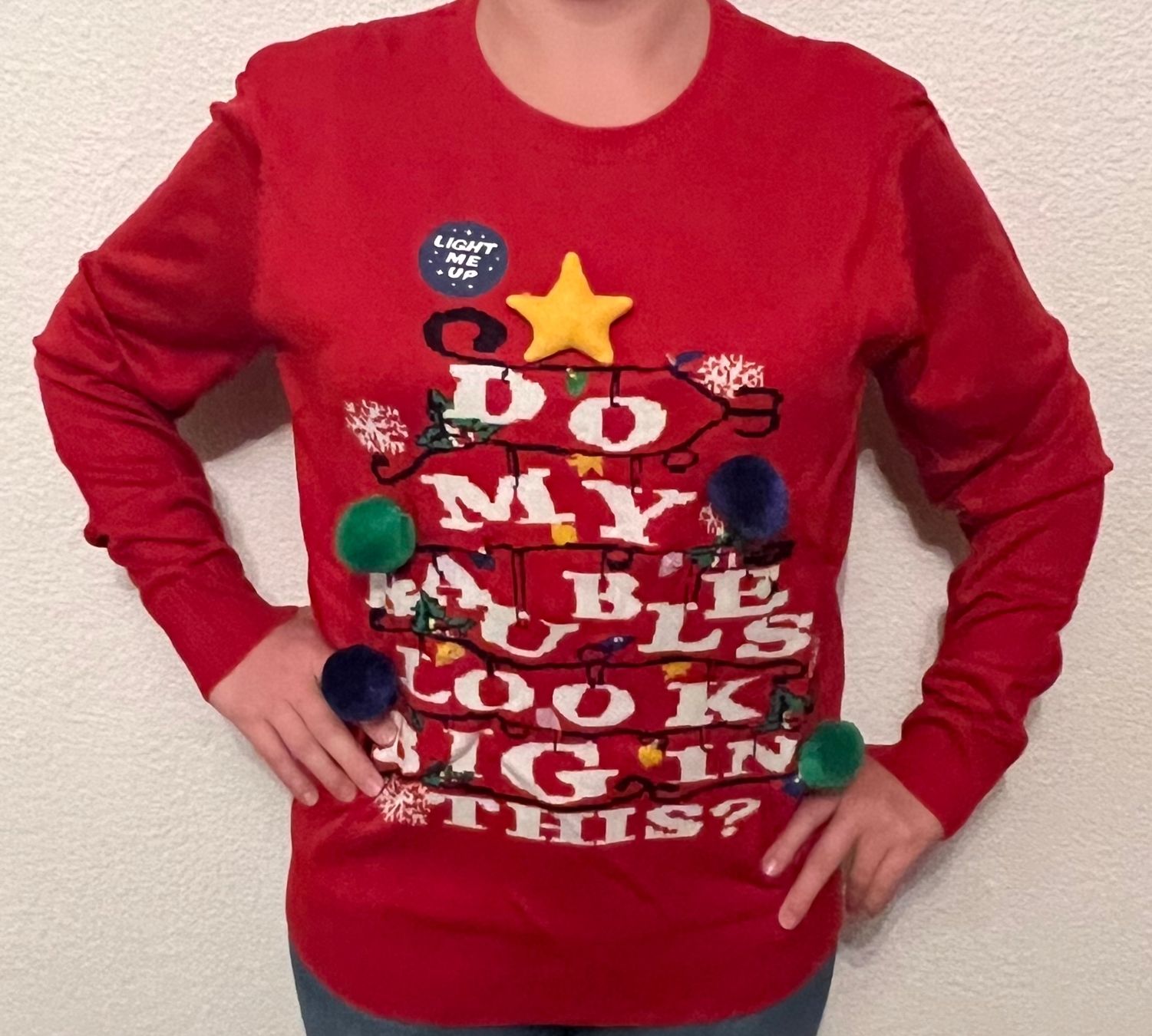 Pullover & Sweatshirts: Weihnachtspullover mit LED's  **NEU**  Top Qualität Grösse L – Neu und originalverpackt aus Rebstein von gimmma