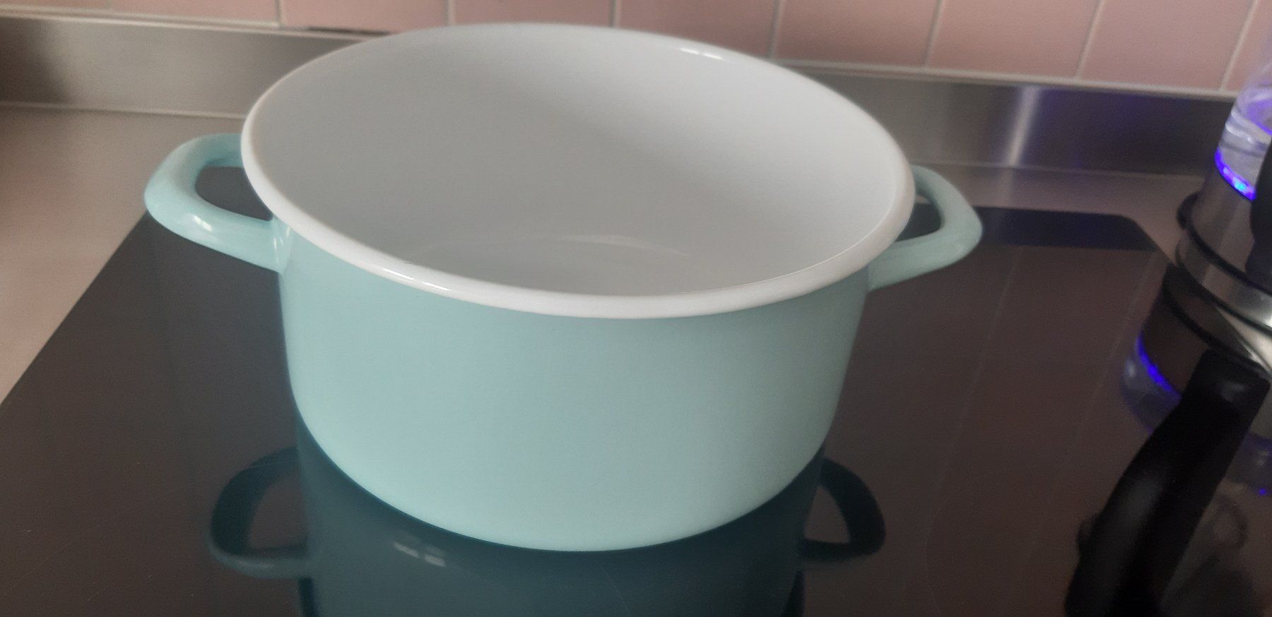 Töpfe: Emaille Kochtopf hellblau – Neu und originalverpackt aus Zürich von Venecia25 2