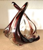 🟢 Corbeille en verre soufflé Lux Glass Autriche – Vintage