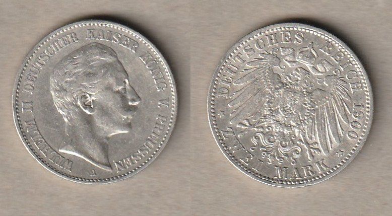 Toutes les monnaies: Preussen, 2 Mark 1900 – D'occasion à Allschwil par Coinfreak