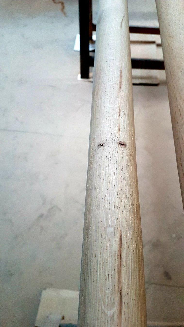 Articoli in legno: 4 Stk. Handlauf Rundstab Eiche D: 45 mm Los 207 – Nuovo (secondo la descrizione) da Sulgen venduto da Wag0815 4
