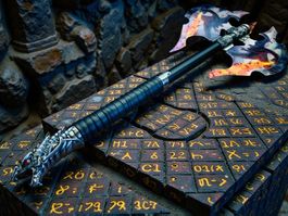 SUPER DRAGON Drachen SCHWERT aus Stahl 52cm NEU