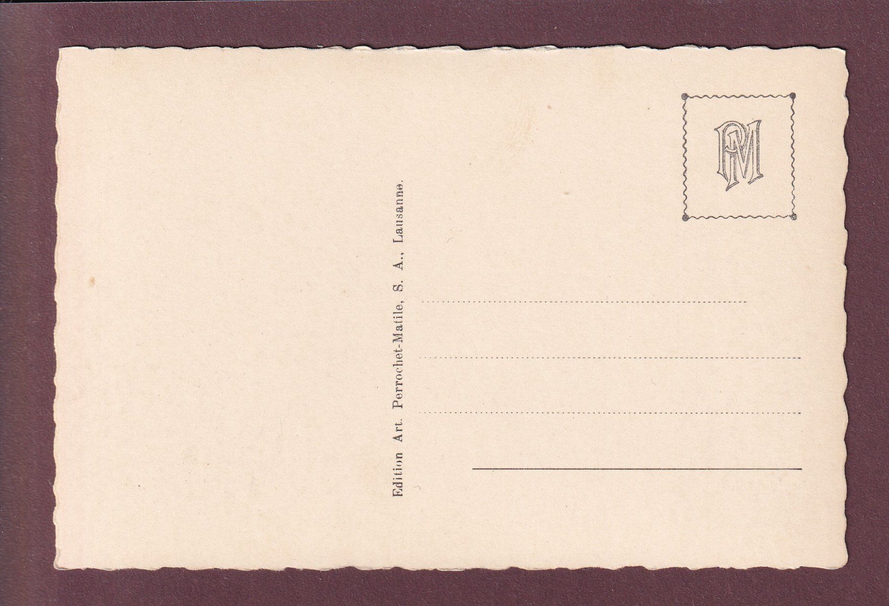 Cartoline postali: Alpes vaudoises - PIERRE CABOTZ – Usato da Pully venduto da nicecards 1