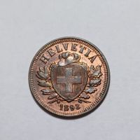 2 Rappen 1893 unz-stgl