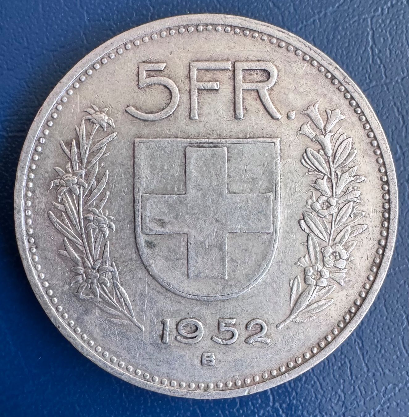 Alle Münzen: 5 Fr. 1952 Silber 🇨🇭 – Gebraucht aus Ebikon von Dmasterx 1