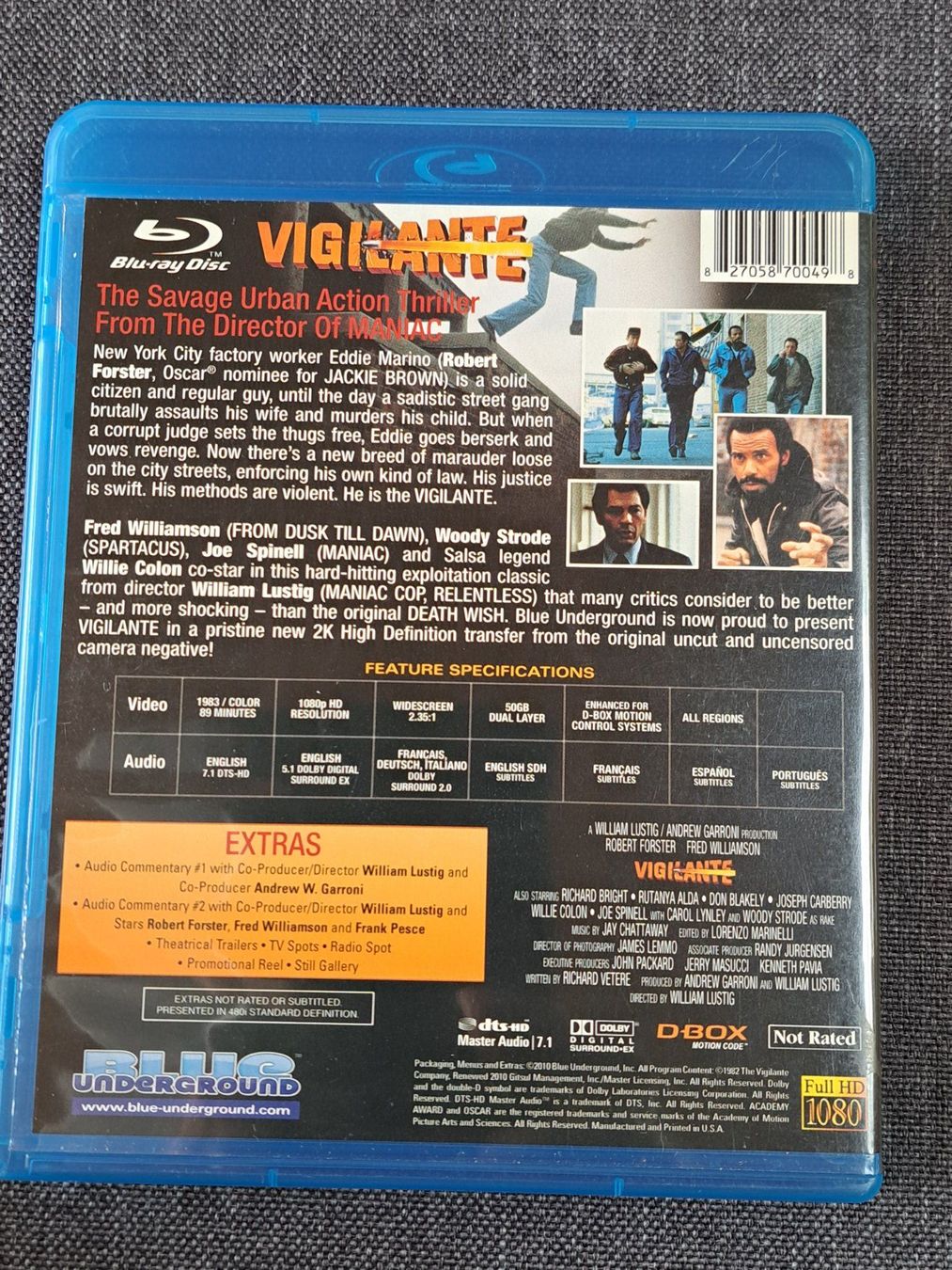 Tutti i DVDs: Blu-ray Vigilante mit Robert Forster und Fred Williamson – Nuovo (secondo la descrizione) da Unterseen venduto da Kanica 1