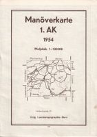 Mänoverkarte 1.AK - 1:100'000 - 1954