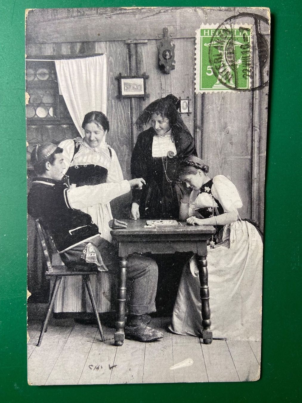 Cartoline postali: Trachtengruppe - Schweiz – Usato da Steg VS venduto da _vinci_