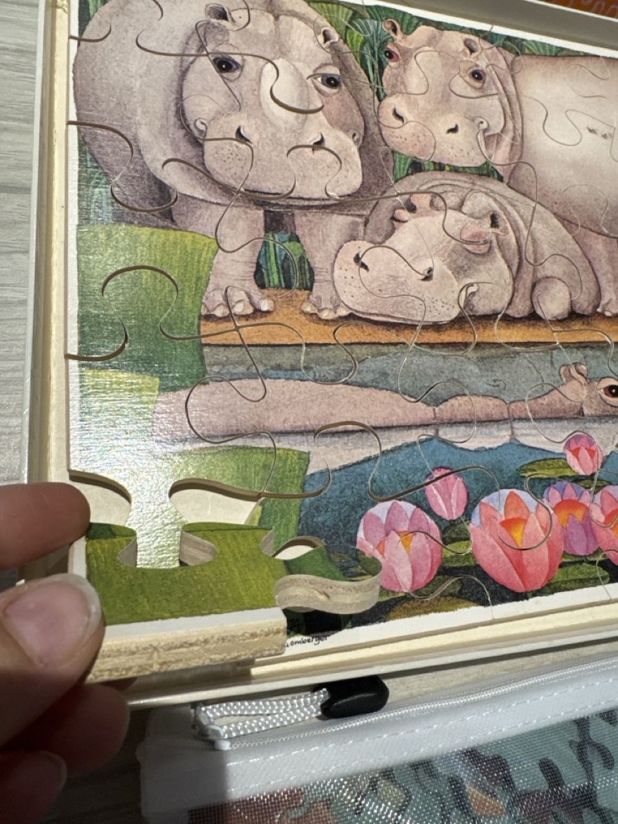 Puzzle: Schönes Hippo-Puzzle, top erhalten – Usato da Gelterkinden venduto da Familienferien 1