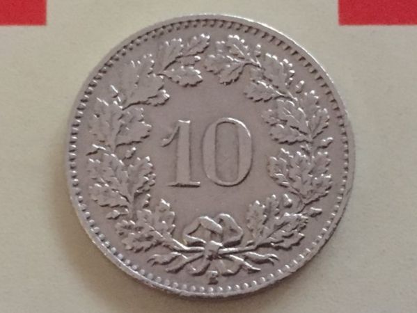 Tutti le monete: 10 Rappen 1955 ss-vz – Usato da Elsau venduto da herbybay 1