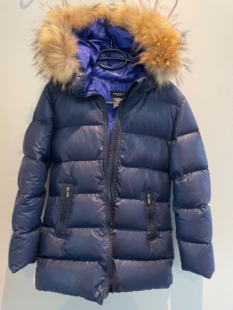 Eddie Pen Daunen-Winterjacke – Dunkelblau, Grösse 152