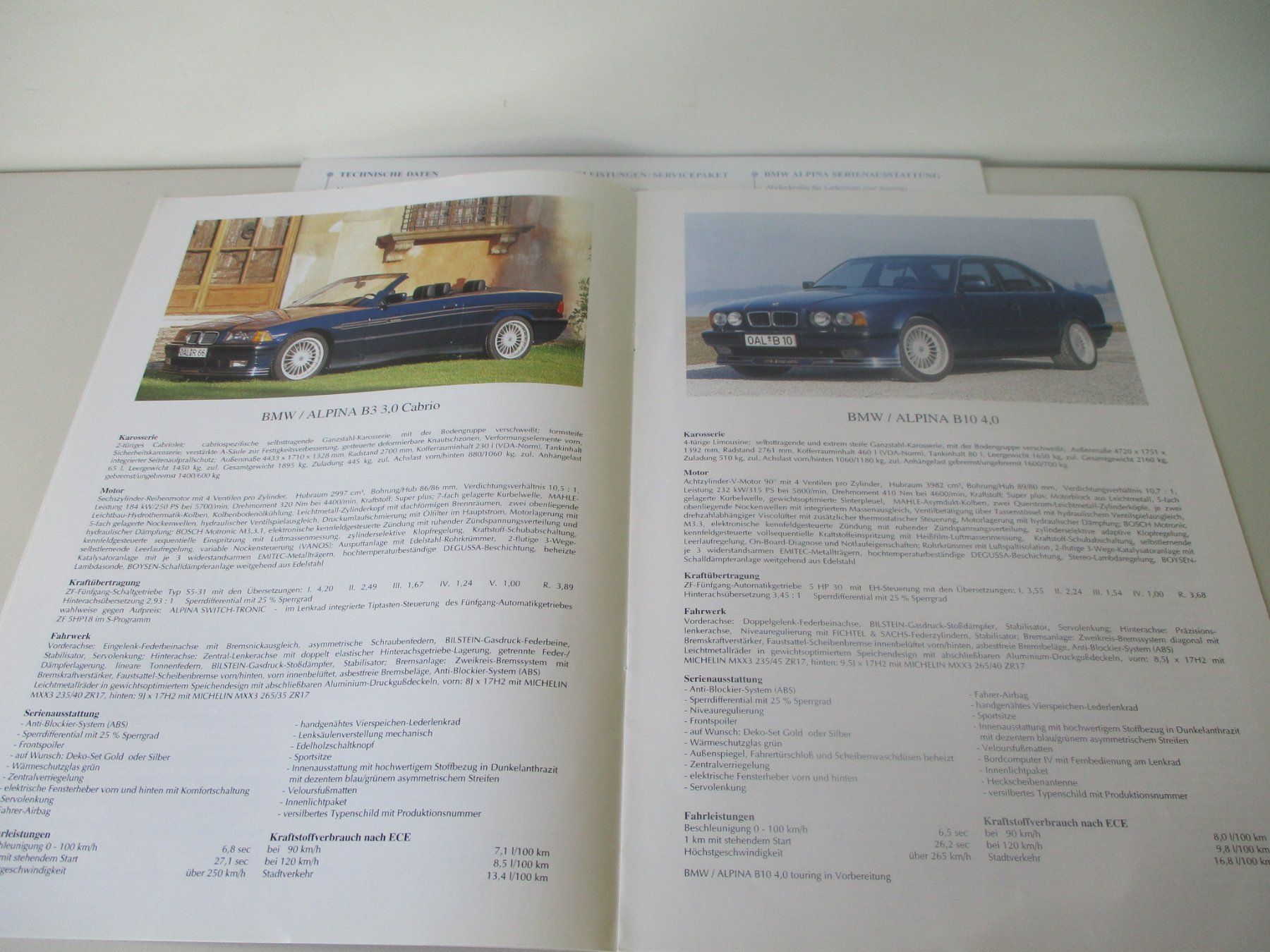 BMW Documenti: BMW ALPINA KATALÖGLI GESAMTPROGRAMM – Usato da Langnau i. E. venduto da Superseven69 4