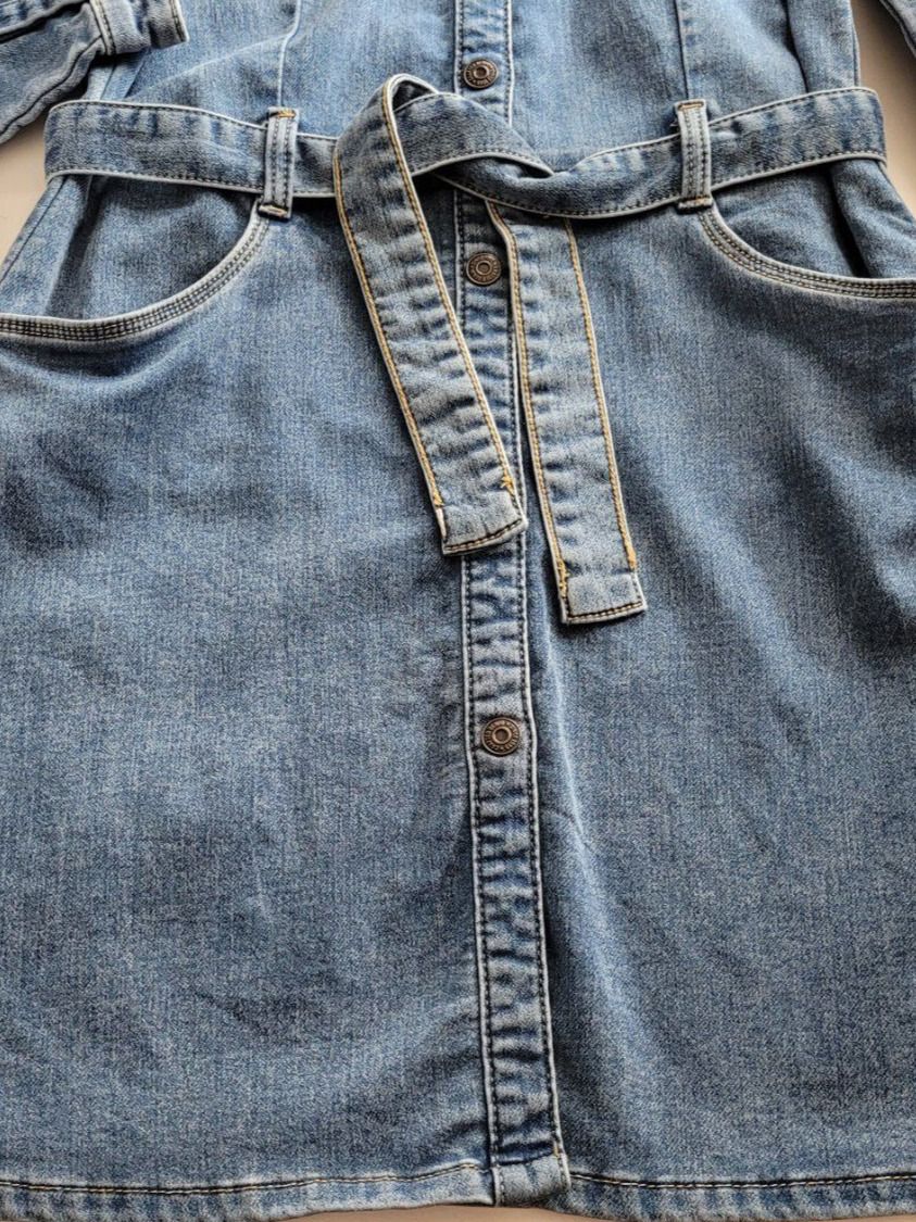 C&A Pantaloni: 164 - Grösse, Mädchen Jeans KLEID langarm – Usato da Nottwil venduto da echtMOMO 5