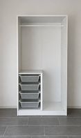 Offener PAX-Schrank von Ikea weiss