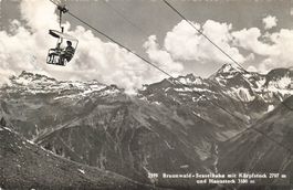Braunwald Sesselbahn mit kärpfstock  und Hausstock