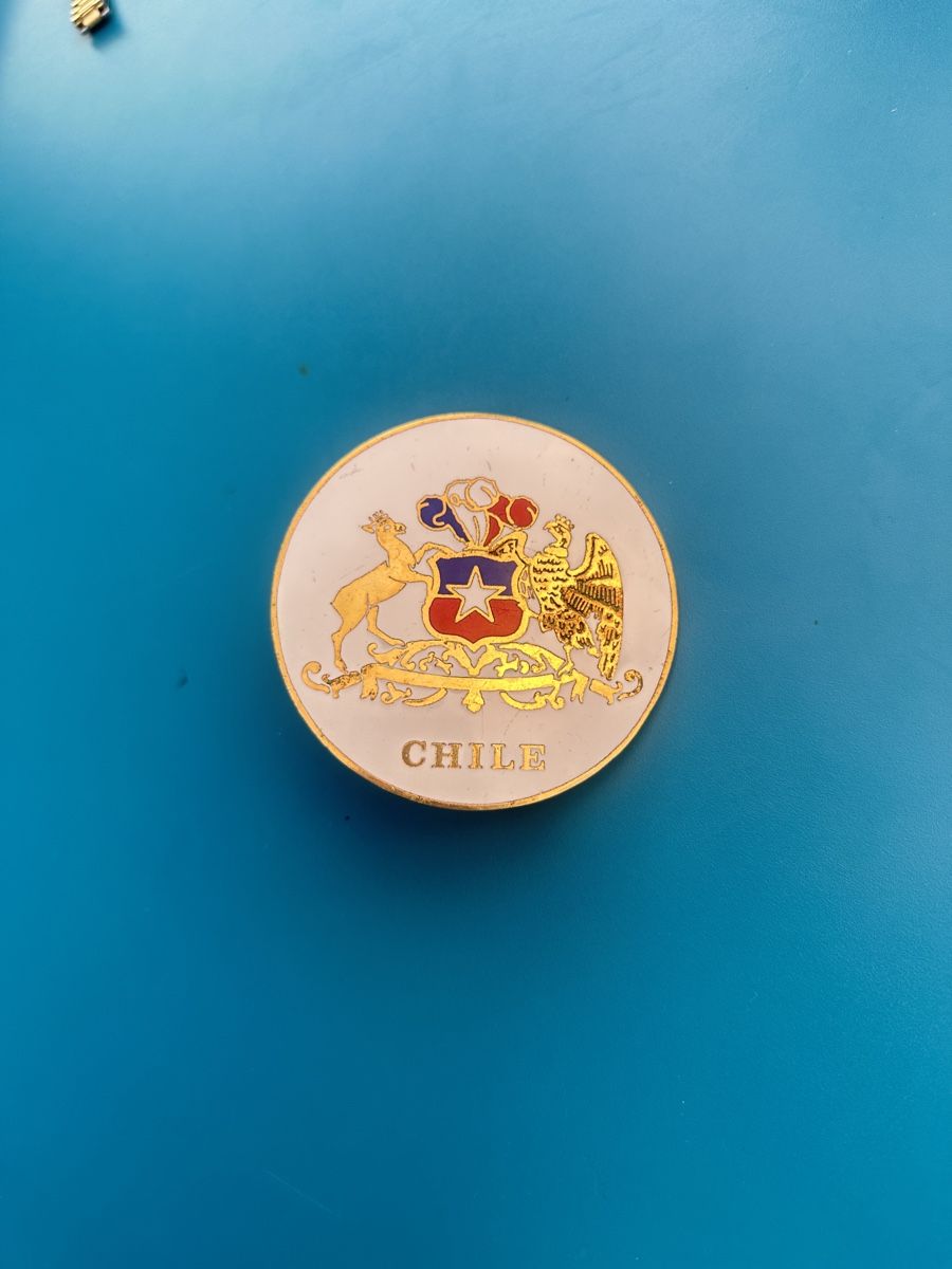 Medaillen: Emaille Auto Plakette CHILE – Gebraucht aus Aarburg von Yula24 2
