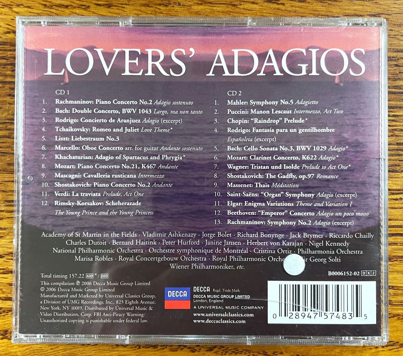CD: Lovers Adagios CD – Usato da Oftringen venduto da Vucki 1