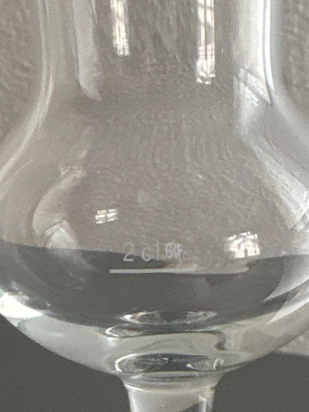 Gläser: 2 Grappagläser/Schnapsgläser mit Eichstrich 2cl, Glas – Gebraucht aus Ibach von lisch3 2