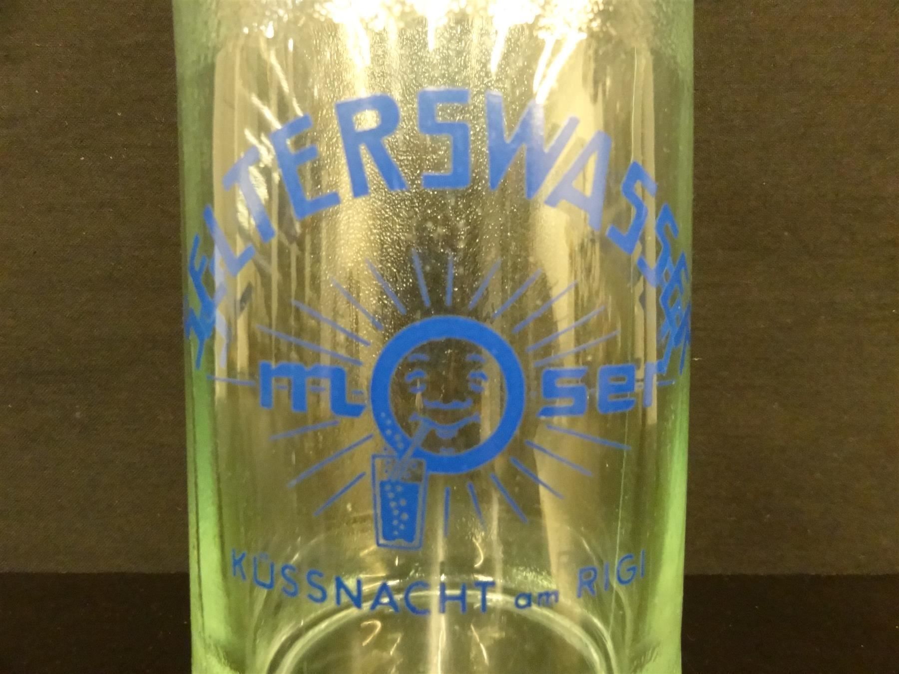 Bicchieri, Caraffe & Bottiglie: alte Flasche SELTERSWASSER MOSER 1963 – Usato da Kerzers venduto da Flaschenposten 2