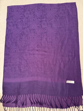 Pashmina Schal Lila Winter Accessoire, Top Zustand!💜 51