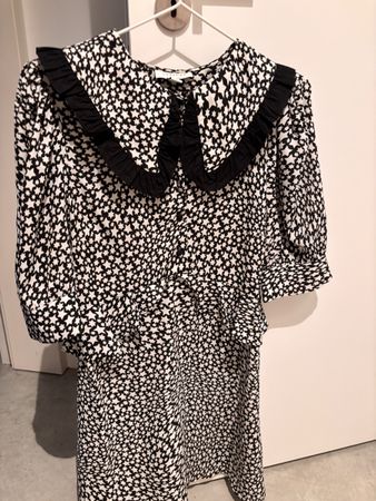 Topshop Star Dress Size 38 with Collar UK 10