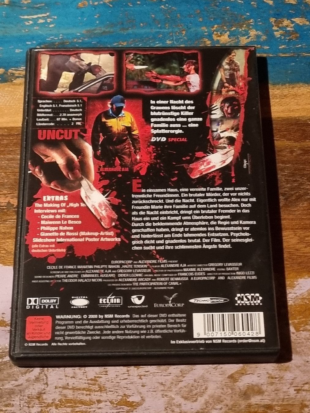 Tutti i DVDs: High Tension, 2 DVD Edition, Uncut – Usato da Winterthur venduto da Belzarek 1