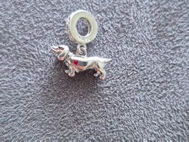 Silber Charm Dackel +Garantie
