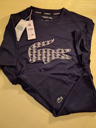 Lacoste Sport T-Shirt, Navy Blau, Gr. M, Neu mit Etikett!