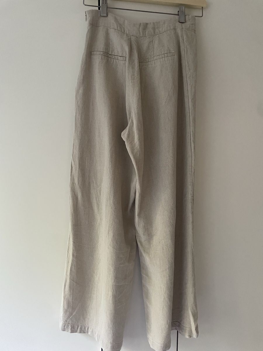 Zara Pantaloni: Zara Linen Pants beige Size XS – Nuovo (secondo la descrizione) da Thalwil venduto da Marina2603 3