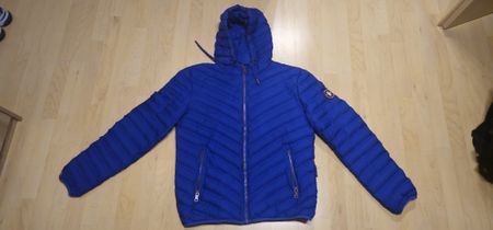 Navahoo Steppjacke mit Kapuze blau in gutem Zustand