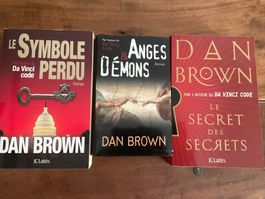 Lot de 3 livres Dan Brown - le secrets des secrets, anges et