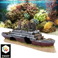 ✅ Titanic Schiffswrack Aquarium Dekoration