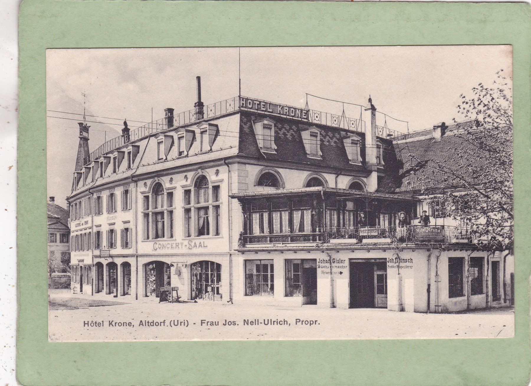 Ansichtskarten: Altdorf Hotel Krone – Gebraucht aus Herisau von Lisegrat2008