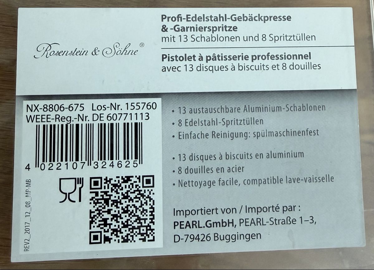 Tecnologia medica: Edelstahl Gebäckpresse – Usato da Aristau venduto da faenky87 1